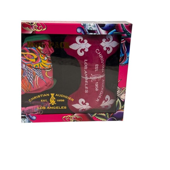 Christian Audigier Los Angeles Dog Pack Collar Dog Bone Shirt NIB - Picture 4 of 6